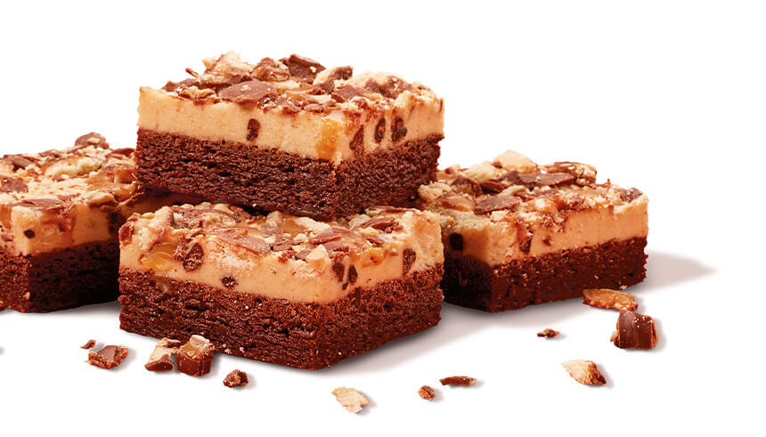 Cookie Dough Brownie made with TWIX® Cookie Bar Pieces